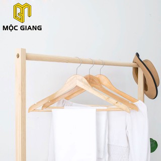Móc Gỗ Treo Quần Áo Combo 5 Cái