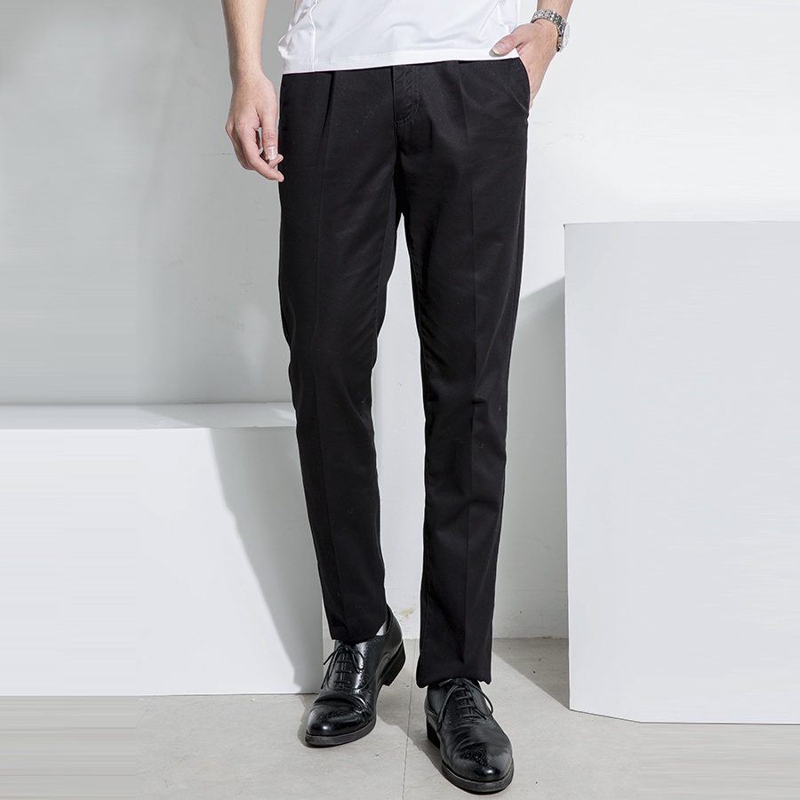 Quần kaki nam Aristino cotton dày dặn đứng dáng không nhăn from rộng  AKK02307