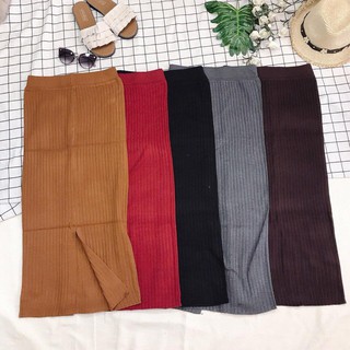 👗👗Chân váy len midi