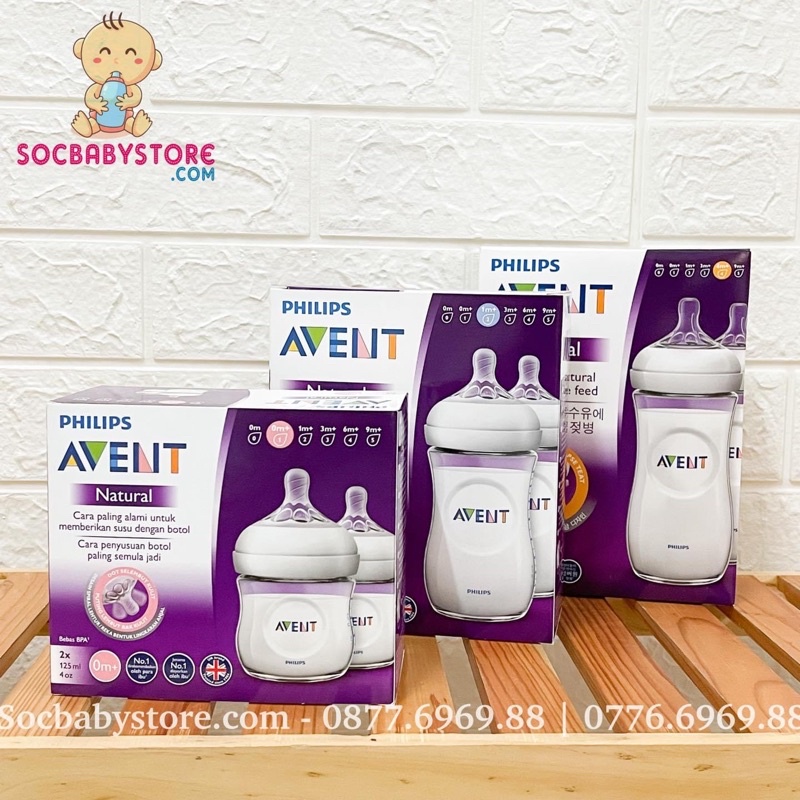 Bình sữa Philips Avent 125ml /260ml /330ml - Chính hãng có tách lẻ