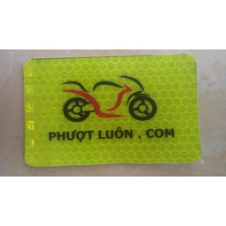 logo phượt , tem phượt , logo phản quang , tem xe