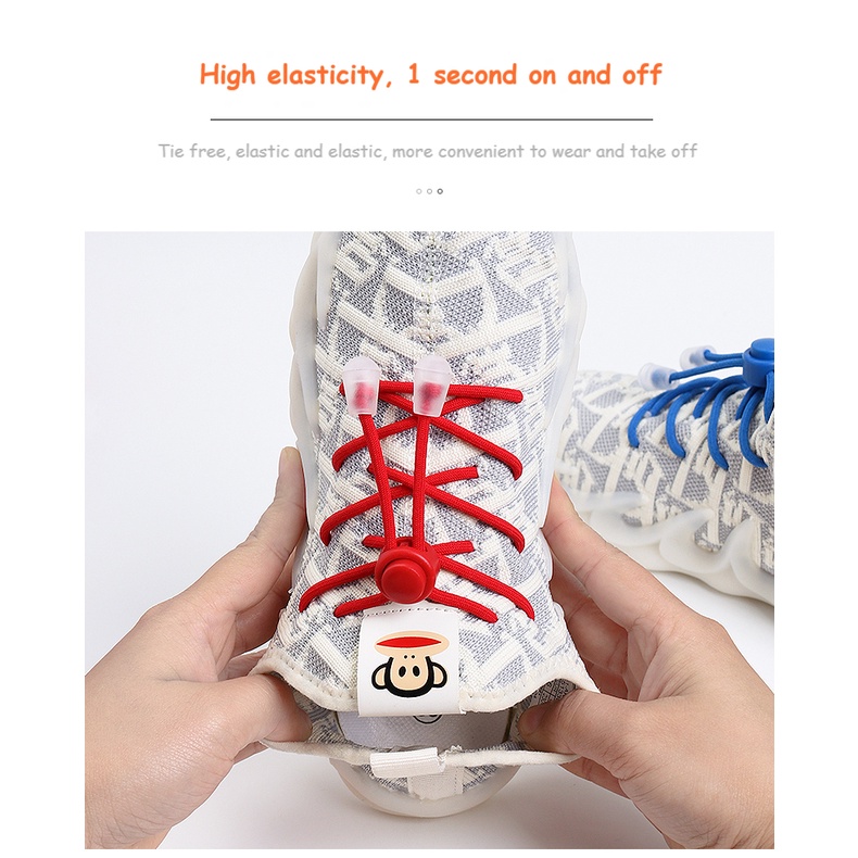 Dây Giày Co Giãn Không Cần Buộc Tiện Lợi Dành Cho Trẻ Em Và Người Lớn