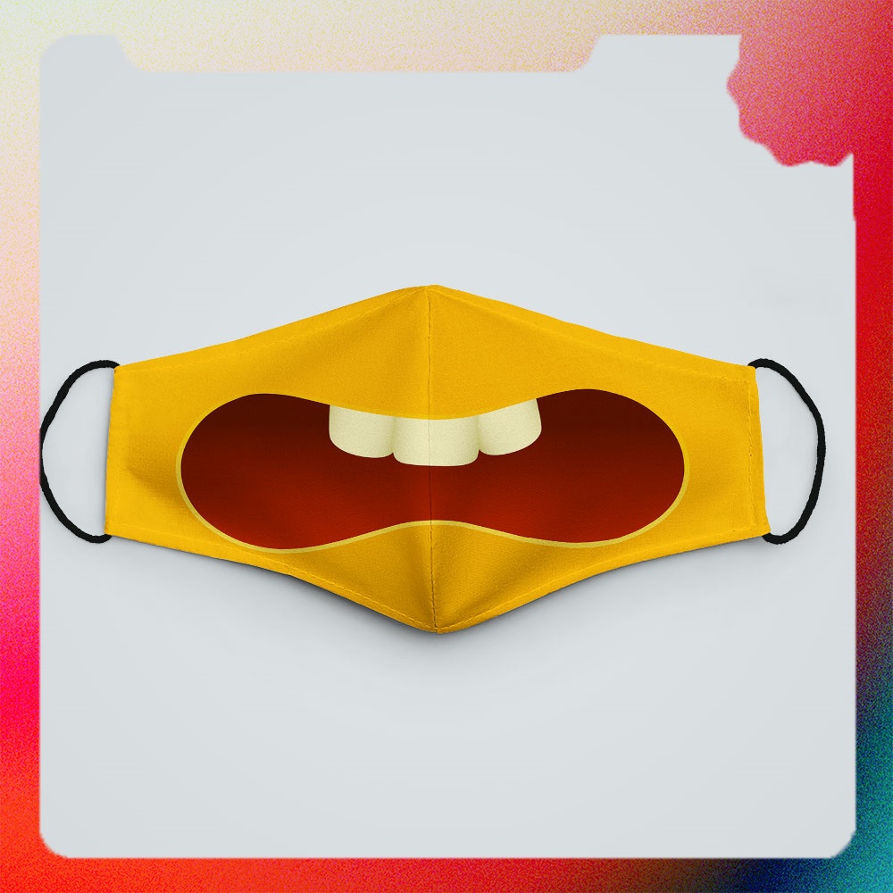 Khẩu trang vải nano 2 lớp EMOJIS-1355 BANATE chất liệu dày 2 lớp chống nắng phòng dịch bệnh lọc khôn