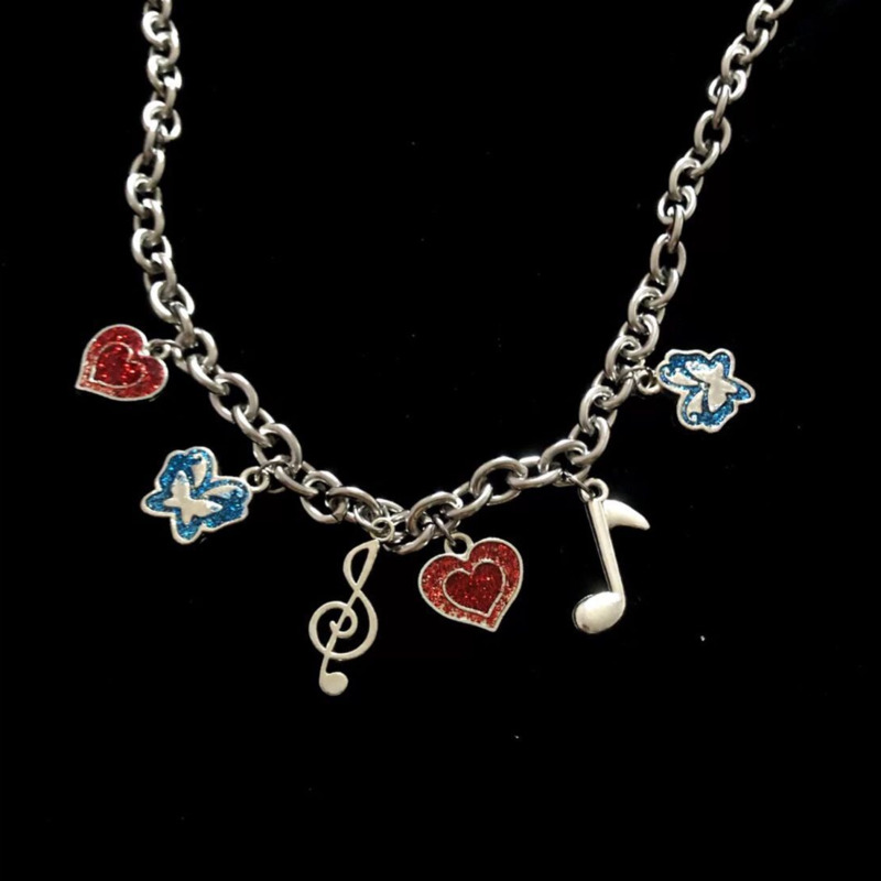 Dây Chuyền Inox Phong Cách Hip Hop Hình Note 19889