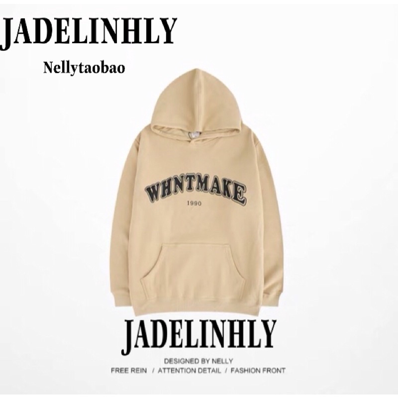 Áo hoodie nelly nỉ sale (có sẵn) whntmake