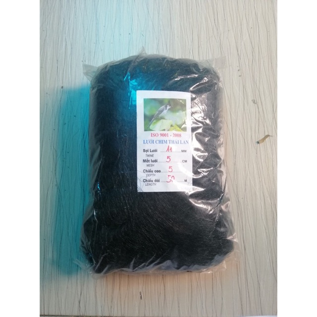 Lưới bẫy chim 4cm cao 5m dài 50m bắt các loại chim chào mào, họa mi, chòe Cao 5m, mắt lưới 4p,  hàng Thái Lan