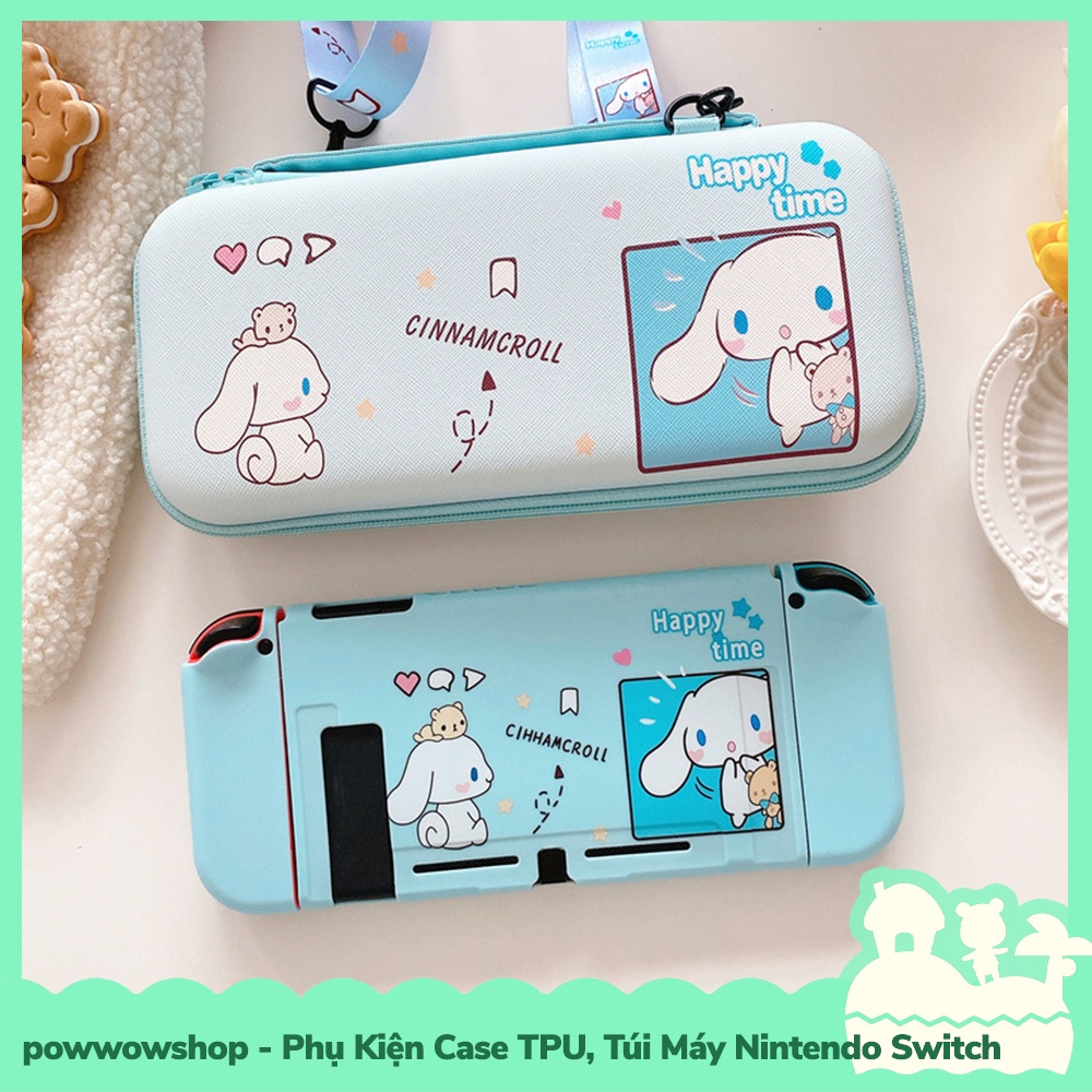 [Sẵn VN - Hỏa Tốc] Switch V1, V2 Case Ốp TPU Dẻo, Túi Đựng Máy Cho Máy Game Cầm Tay Nintendo Switch Bubble Cinnamoroll