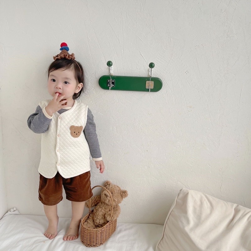 Áo gile trần bông cho bé