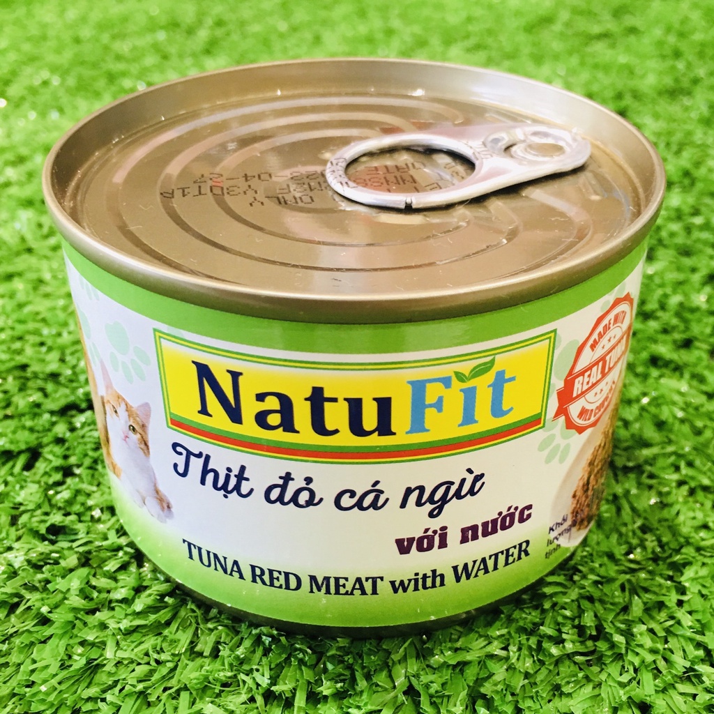 Pate thịt đỏ cá ngừ dành cho thú cưng Natufit 160g - Petemo Pet Shop