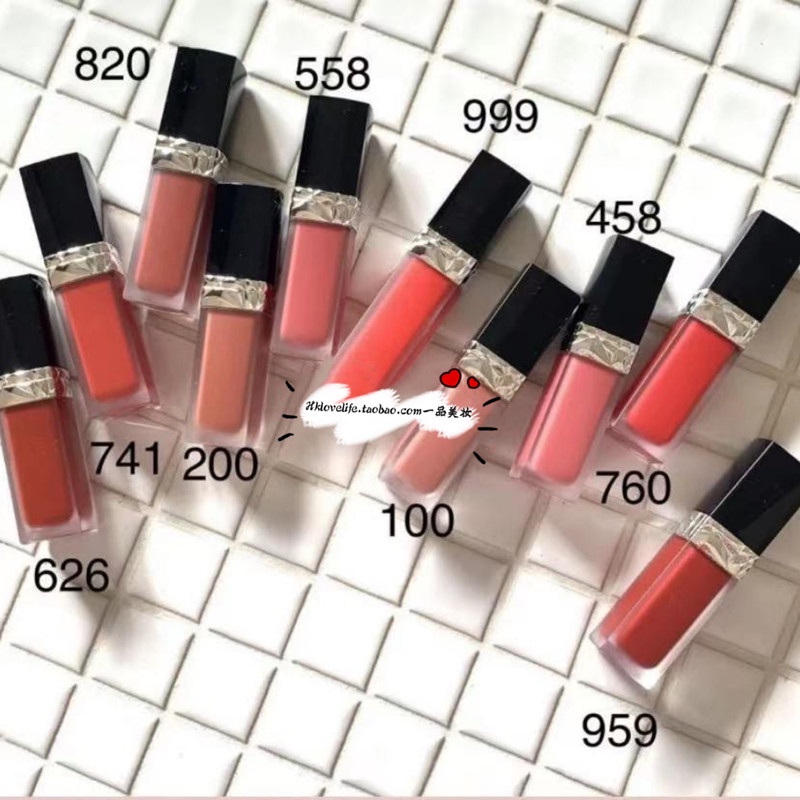 Son kem trang điểm DIOR 100-999 tùy chọn màu sắc nổi bật khóa lại tươi mới thời trang