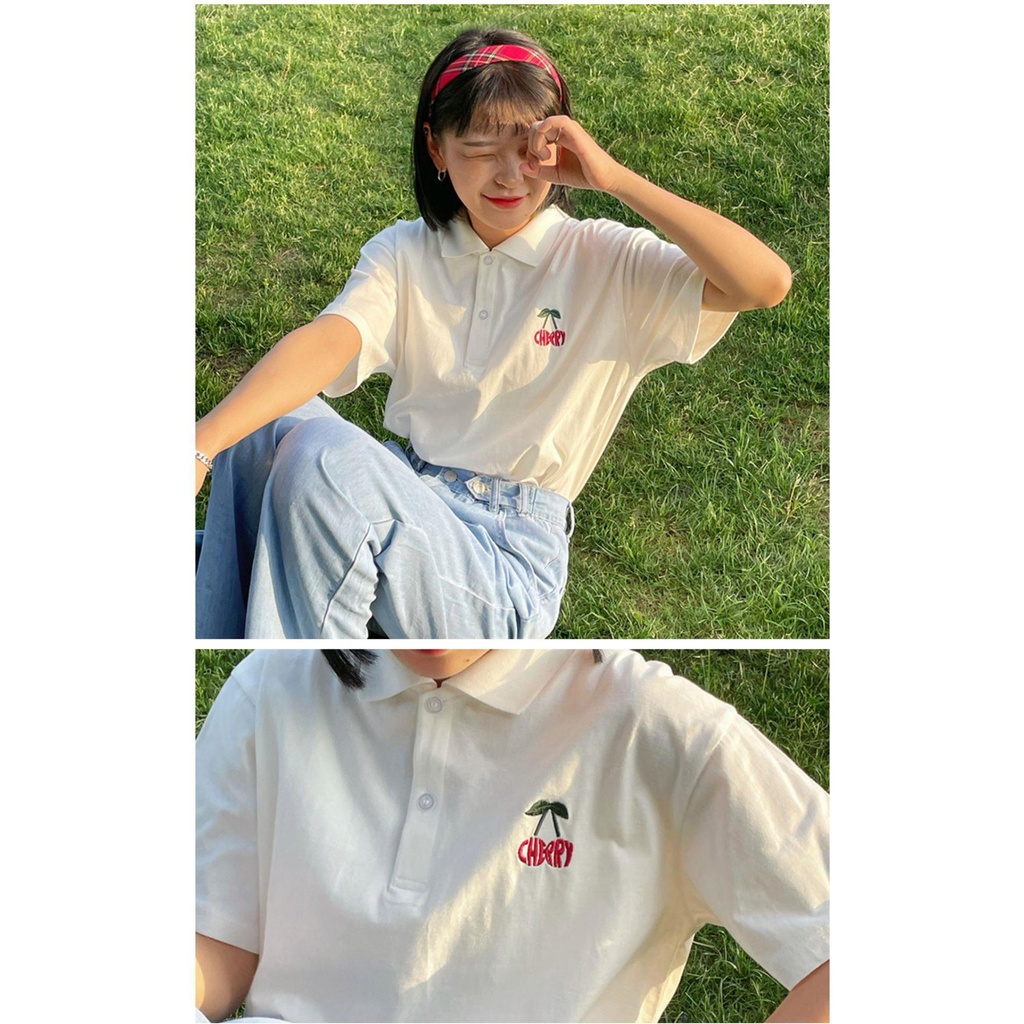 Áo Thun Polo Nam Nữ Form Rộng Chất Cotton Mềm Mát In Chữ Jerry Siêu Xinh Phong Cách Thời Thượng Lôi Cuốn TTQ0369