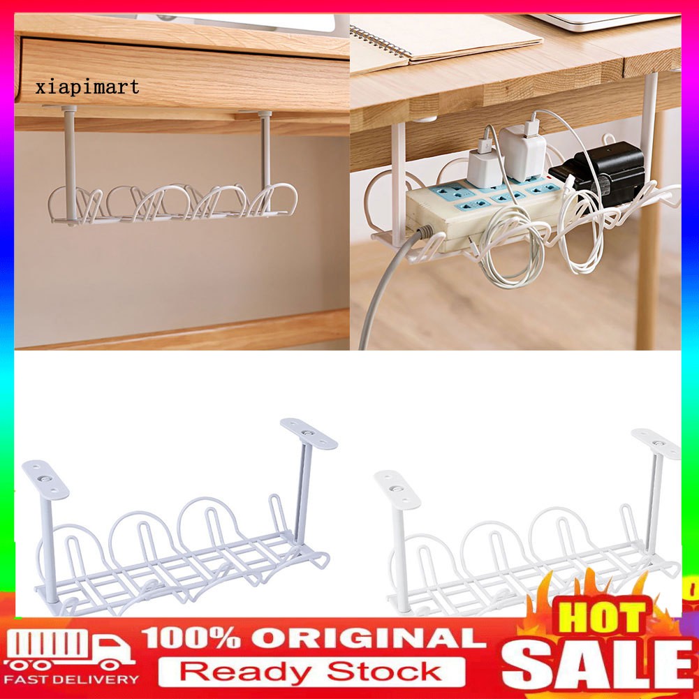 Kệ treo gầm bàn dùng đựng đồ điện trong nhà có giá móc dây điện tiện dụng