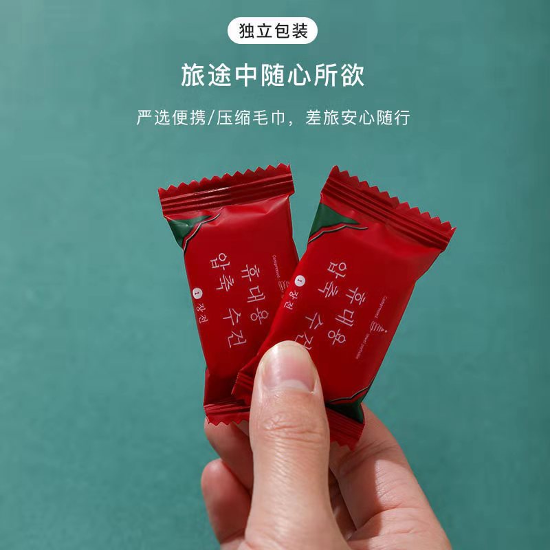 Khăn Nén Dùng Một Lần Chất Liệu Cotton Nguyên Chất Dày Dặn Tiện Dụng Cho Du Lịch