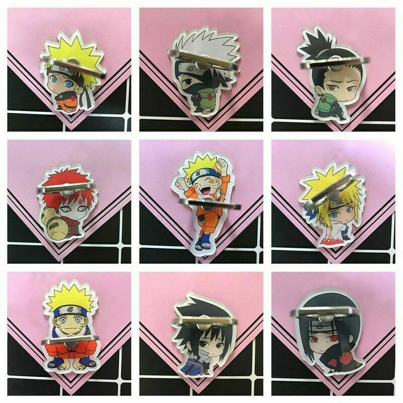 Vòng nhẫn gắn điện thoại đa năng thiết kế hình hoạt hình Naruto