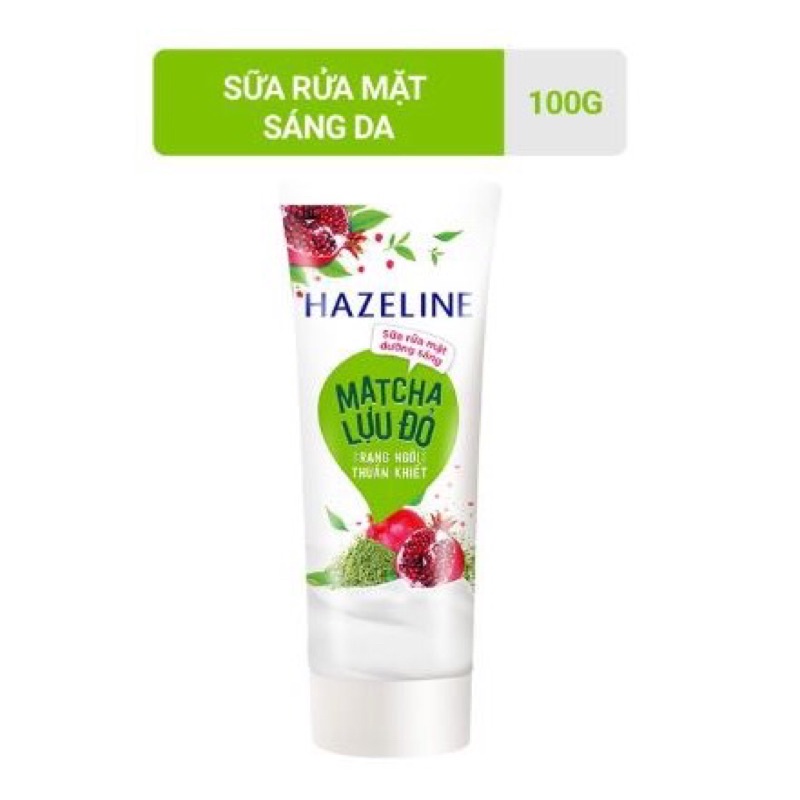 Sữa rửa mặt ngừa mụn sáng da Hazeline matcha
