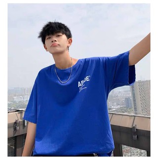 Áo Thun  Nam Nữ Tay Lỡ From Rộng Unisex Xanh Đen Chữ  ABIDE Cực Chất