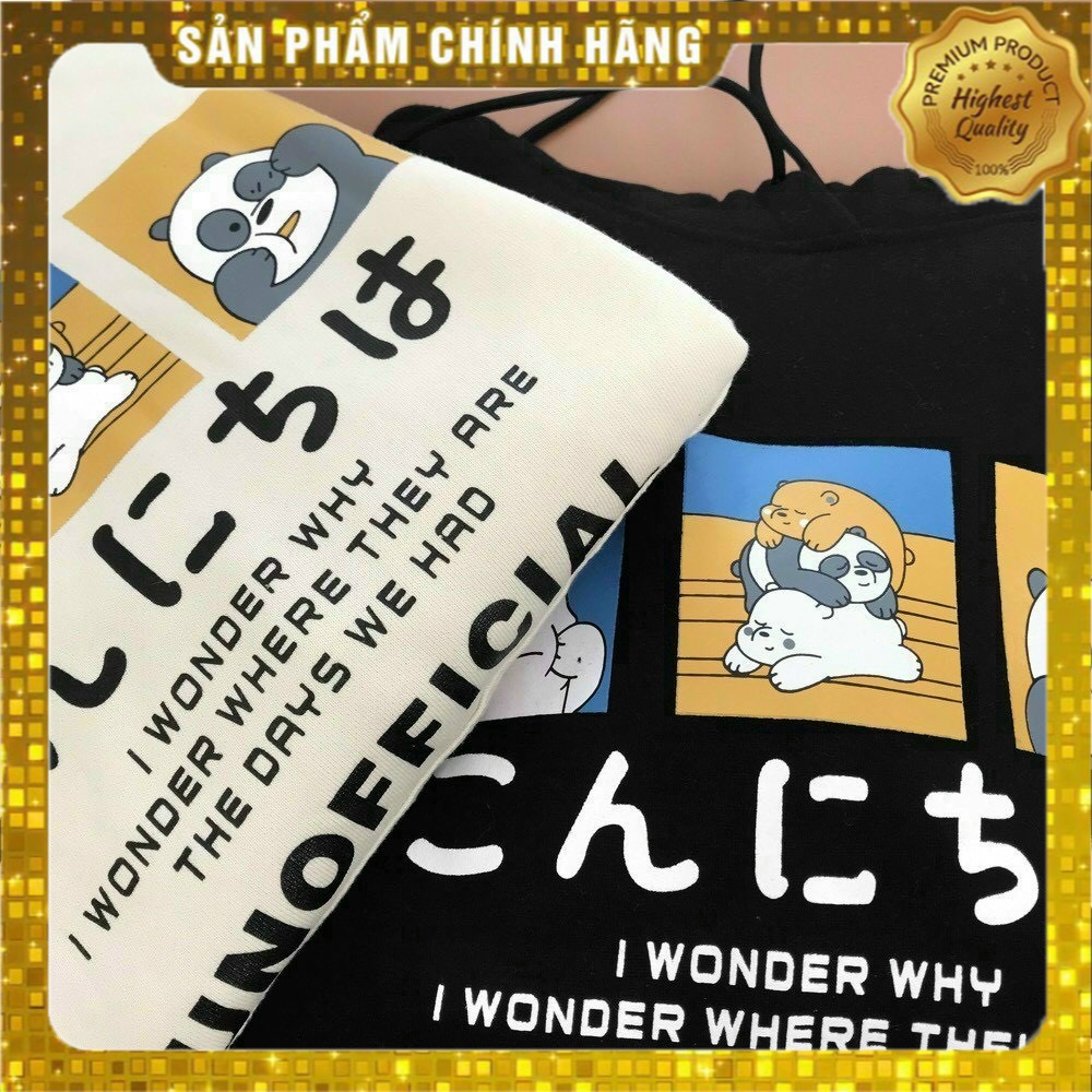 [Hàng Auth] Áo hoodie Unisex in hình Gấu tay dài dáng rộng  - K036_PY | BigBuy360 - bigbuy360.vn