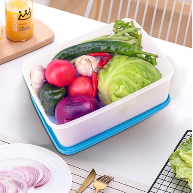 Hộp nhựa trữ đông dẻo 5,7L Tupperware - Đựng Gà Thịt Thực Phẩm Tươi Sống - Rau Củ Trái Cây Giữ Nguyên Độ Tươi Ngon