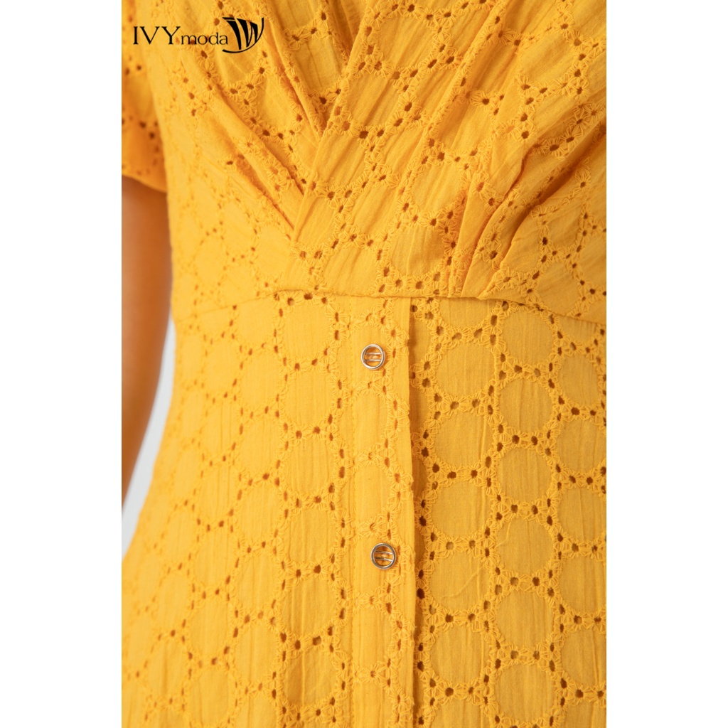 Đầm thô chữ A 2 lớp IVY moda MS 48M6520