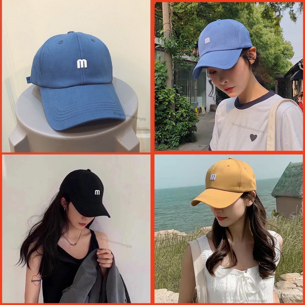 Mũ lưỡi trai ❤️ Nón kết thêu chữ phong cách Ulzzang form unisex nam nữ N01