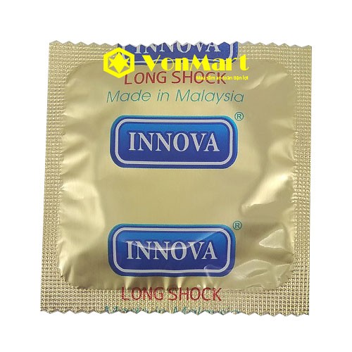 Bộ 1 hộp bao cao su gân gai INNOVA vàng 12 cái tặng 1 hộp bcs azorad 3 cái