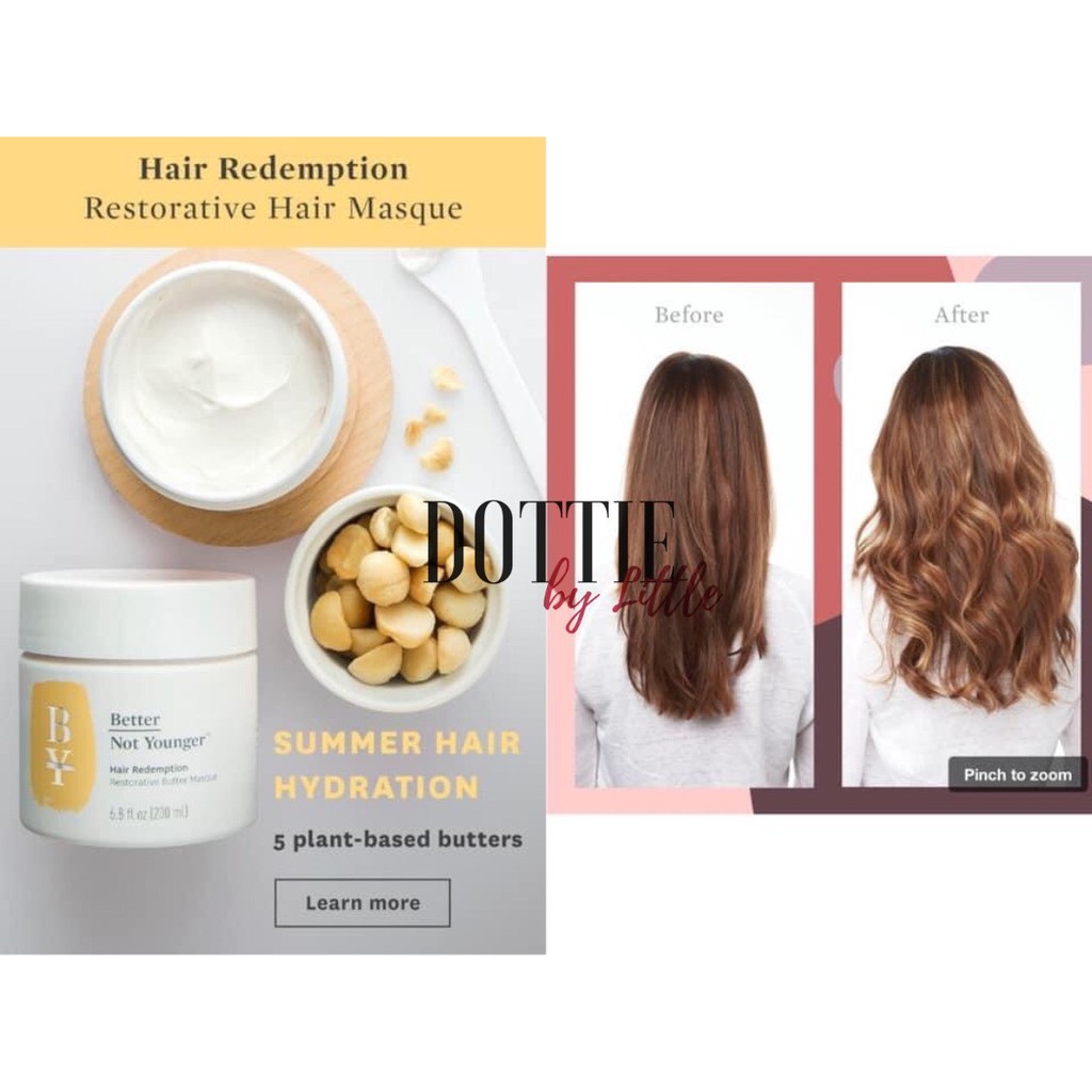 [BILL US] Mặt nạ dưỡng tóc Better Not Younger Hair Redemption Butter Masque