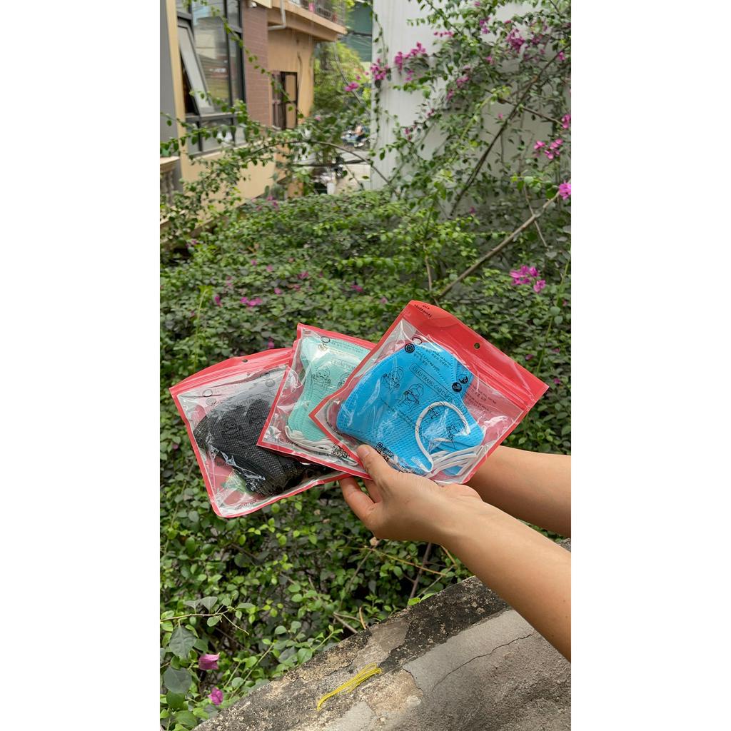 Khẩu trang 5D dưa hấu 4 LỚP ôm sát mặt, Khẩu trang dưa hấu 5D dày dặn chống tia UV
