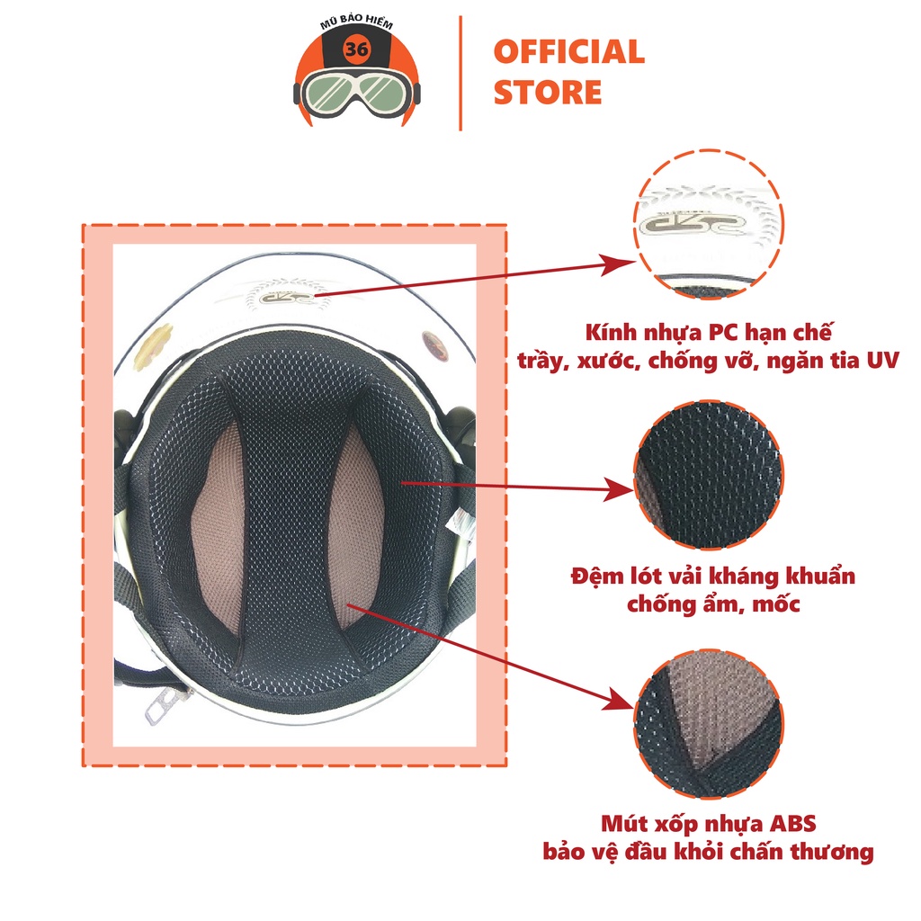 Combo 2 mũ bảo hiểm chính hãng grs a737k