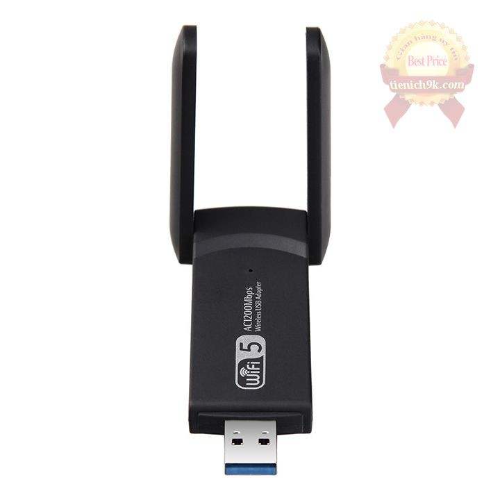 USB thu phát sóng wifi 2 râu AC1200M 5Ghz 2.4Ghz tốc độ 1200Mbps 3.0 chip RTL8812BU Foxconn