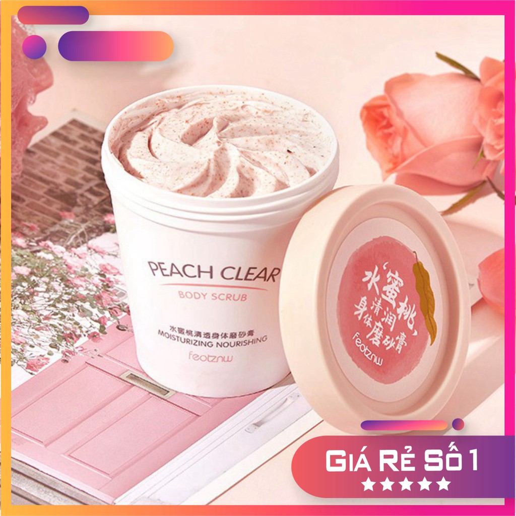 Kem Tẩy Tế Bào Chết Từ Trái Đào Body Heyxi Peach Feotznw Peach Clear Body Scrub Dưỡng Ẩm Làm Trắng Da 200ml | BigBuy360 - bigbuy360.vn