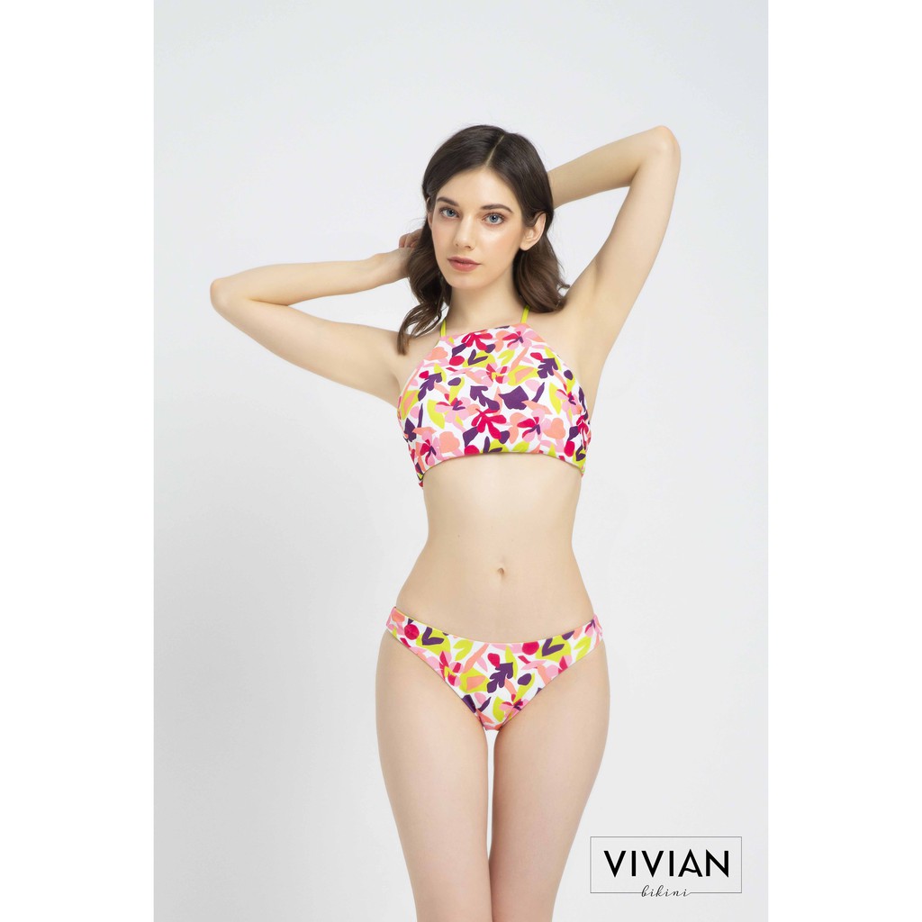 Quần bơi Nữ VIVIAN kiểu Quần tam giác hai mặt- màu Floral - VS147_FLO