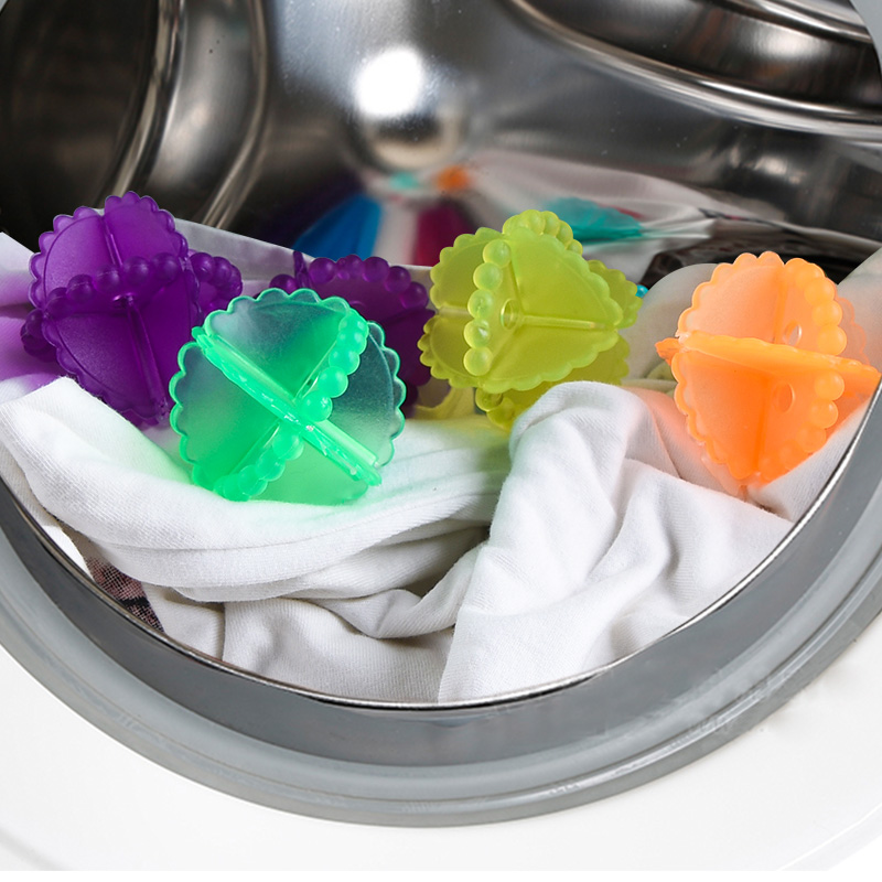 Bóng giặt nhựa trong máy hỗ trợ làm mềm quần áo