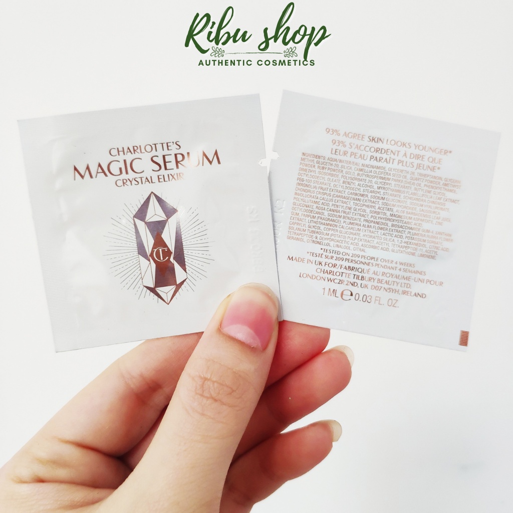 Sample mẫu thử tinh chất dưỡng trẻ hóa da Charlotte Tilbury magic serum crystal elixir 1ml - Ribu shop