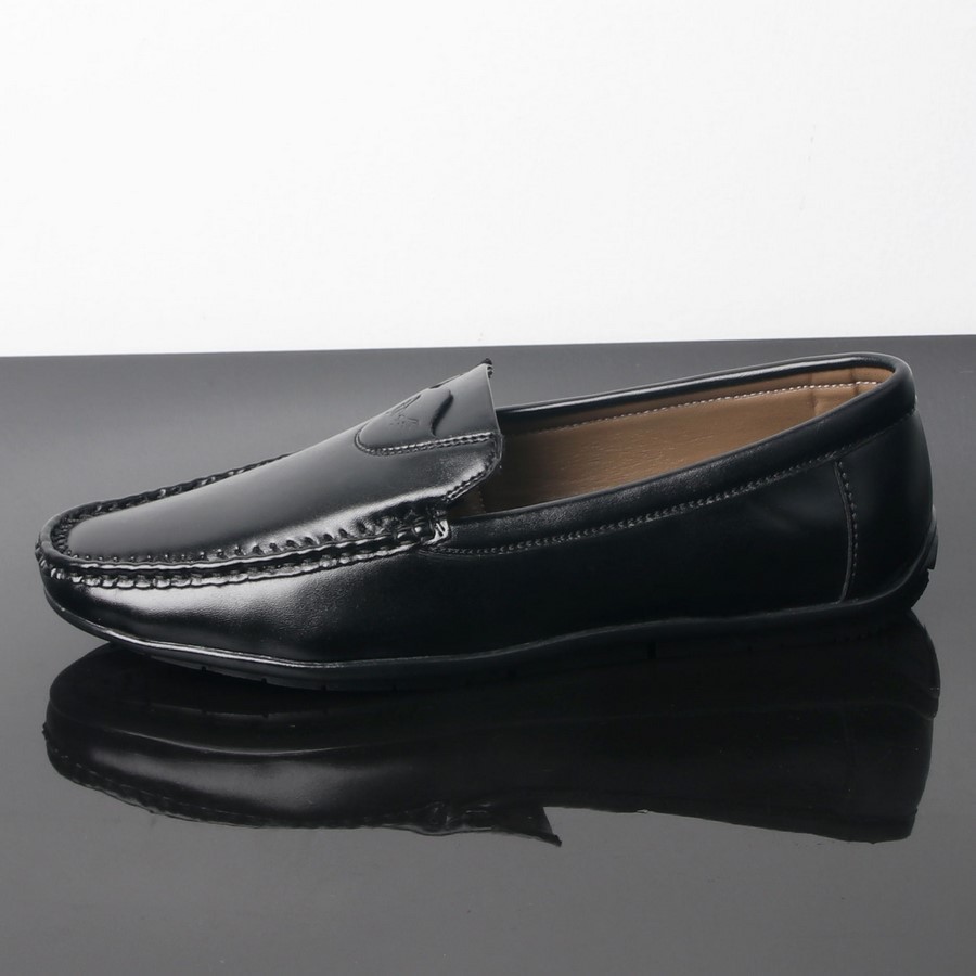 Giày lười nam đen đế cao su siêu bền GN314 Gấu Nâu | BigBuy360 - bigbuy360.vn