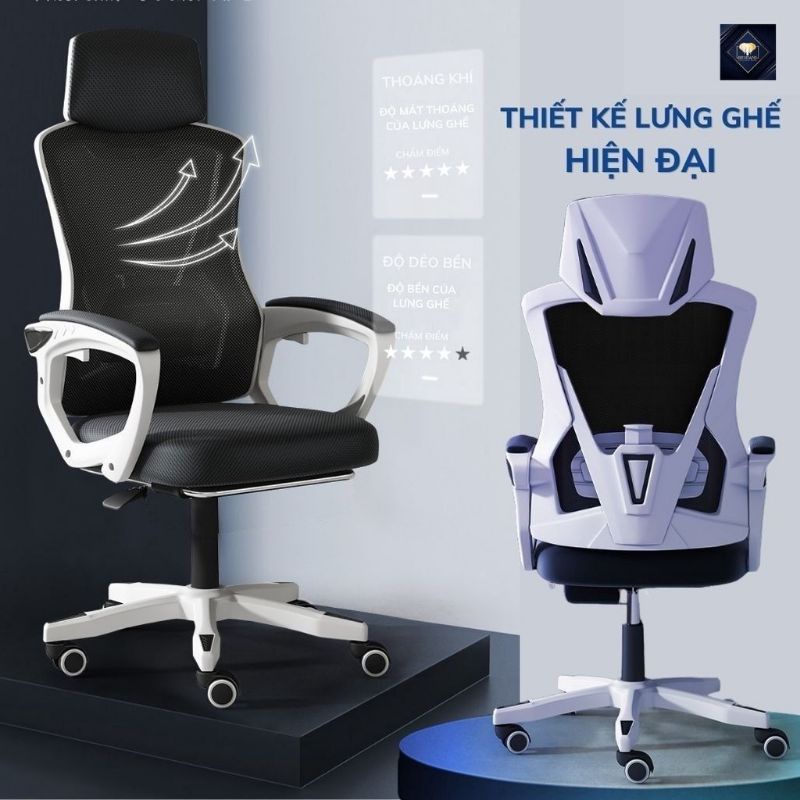 GHẾ CÔNG THÁI HỌC - GHẾ XOAY GAMING NHẬP KHẨU