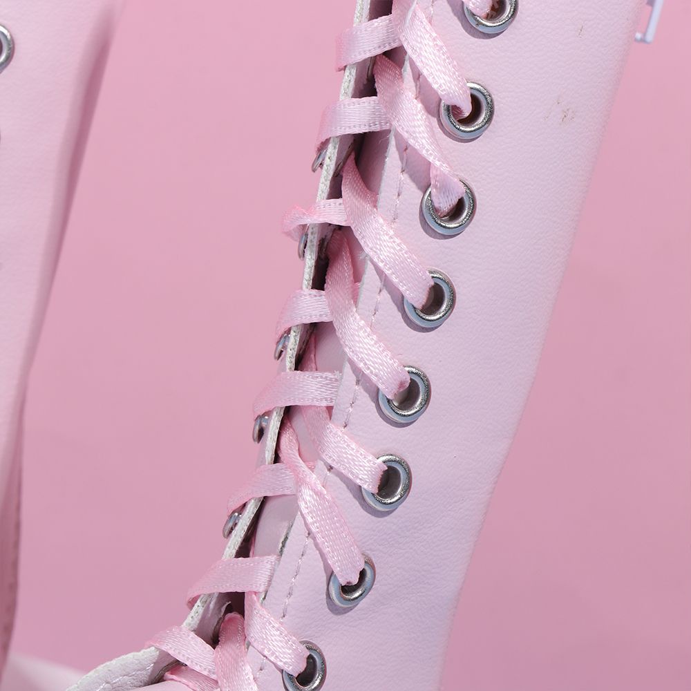 Giày Bốt Da Pu Nhiều Màu 60cm 11 Kiểu Khác Nhau Cho Búp Bê 1 / 3 7.8cm