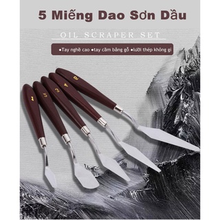 5 Cái Bảng Màu Bộ Dao Tranh Bảng Màu Dao Cạo Sơn Dầu Đồ Dùng Nghệ Thuật