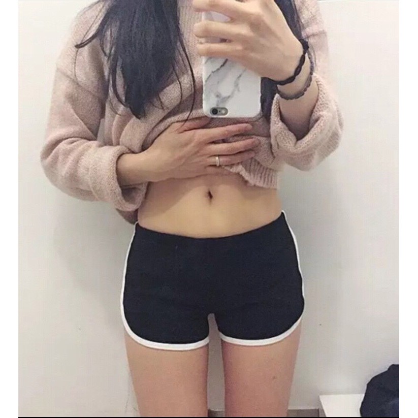 Quần tập gym Vacone yoga cho nữ ngắn có cạp co giãn QT1