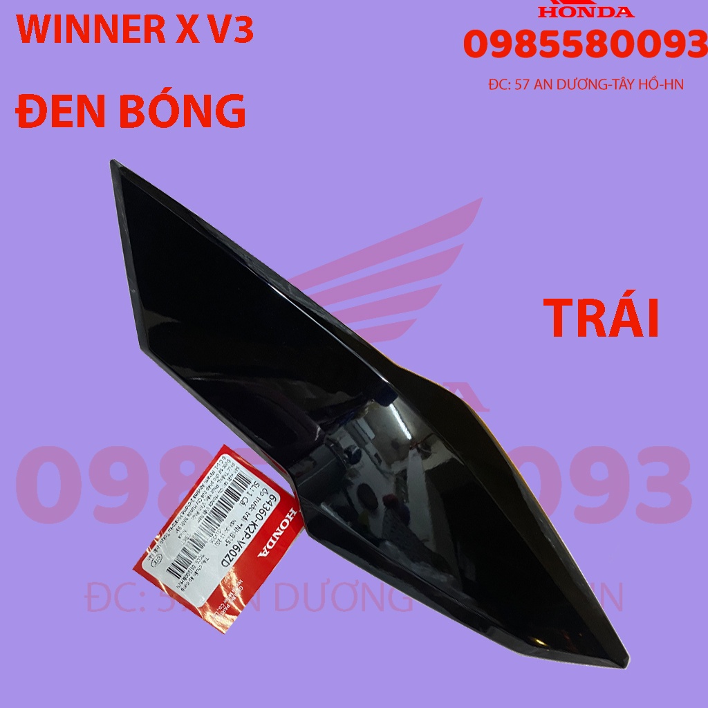 DÀN ÁO WINNER X V3 2022 MÀU ĐEN BÓNG
