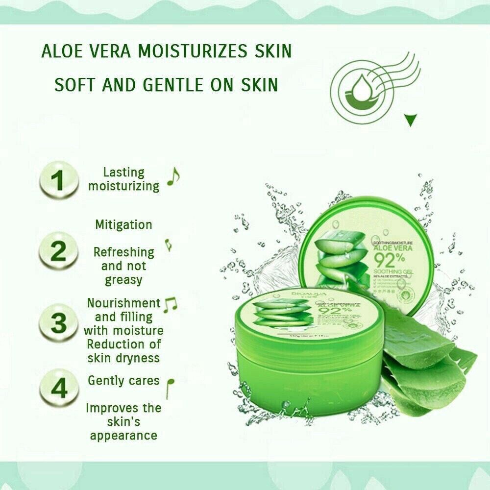 Gel Lô Hội 92% Nature Republic Soothing & Moisture Aloe Vera dưỡng ẩm se khít lỗ chân lông