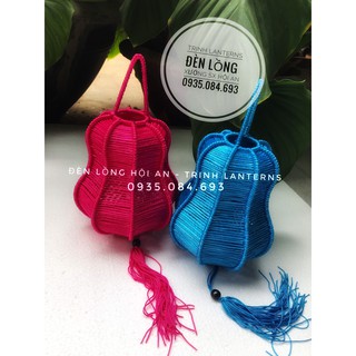 [Rẻ vô địch] Đèn lồng hội an_Đèn đan dây_Khung sắt_20CM