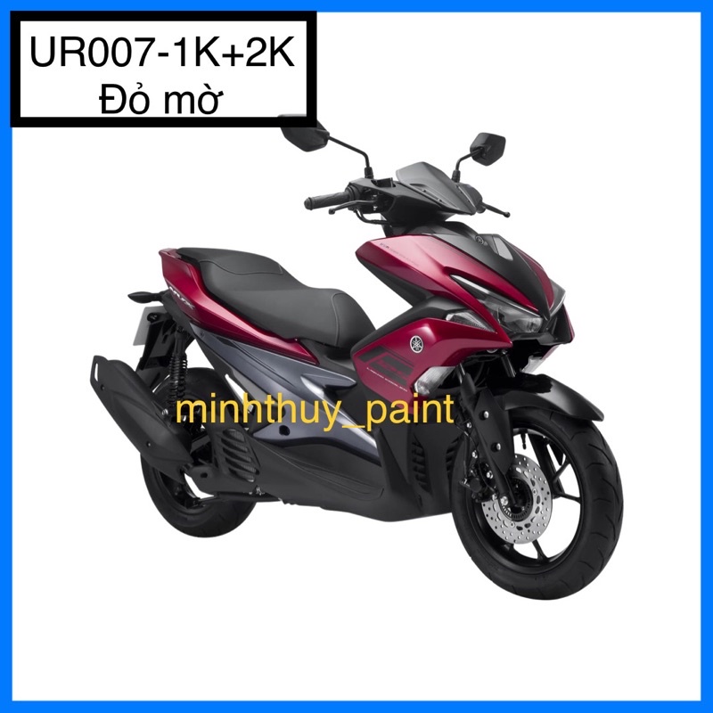 Sơn xe máy Yamaha NVX màu Đỏ mờ UR007-1K và UR007-2K Ultra Motorcycle Colors