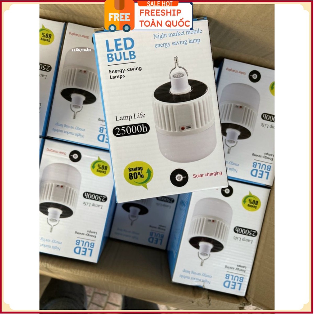PVN35569 Bóng Đèn Led 120W Tích Điện Và Sạc Năng Lượng Mặt Trời Có Điều Khiển Từ Xa Kèm Theo Củ Sạc T2 .