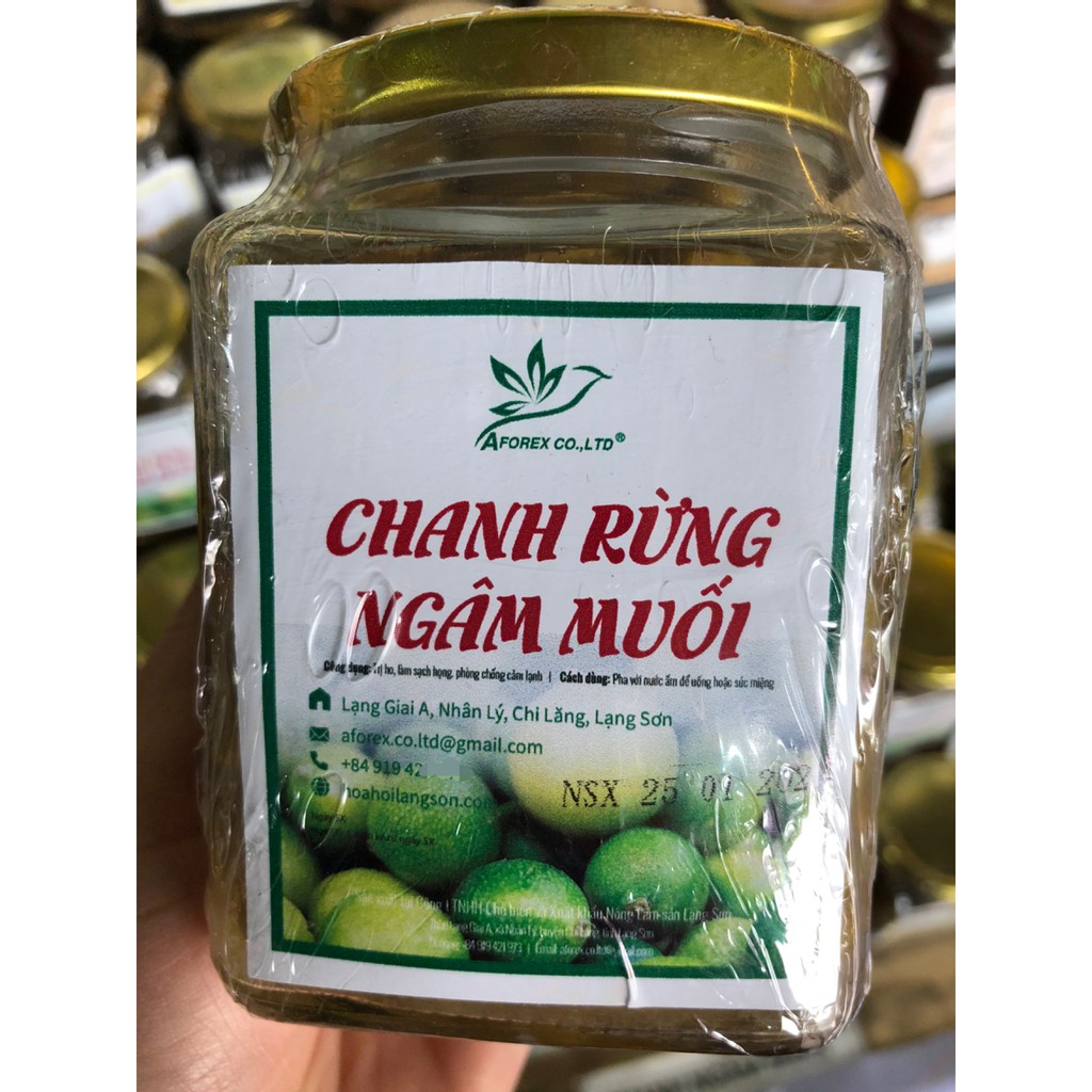 Chanh Rừng Ngâm Muối - Giảm Ho Ấm Họng, Chanh Rừng Mẫu Sơn Lạng Sơn