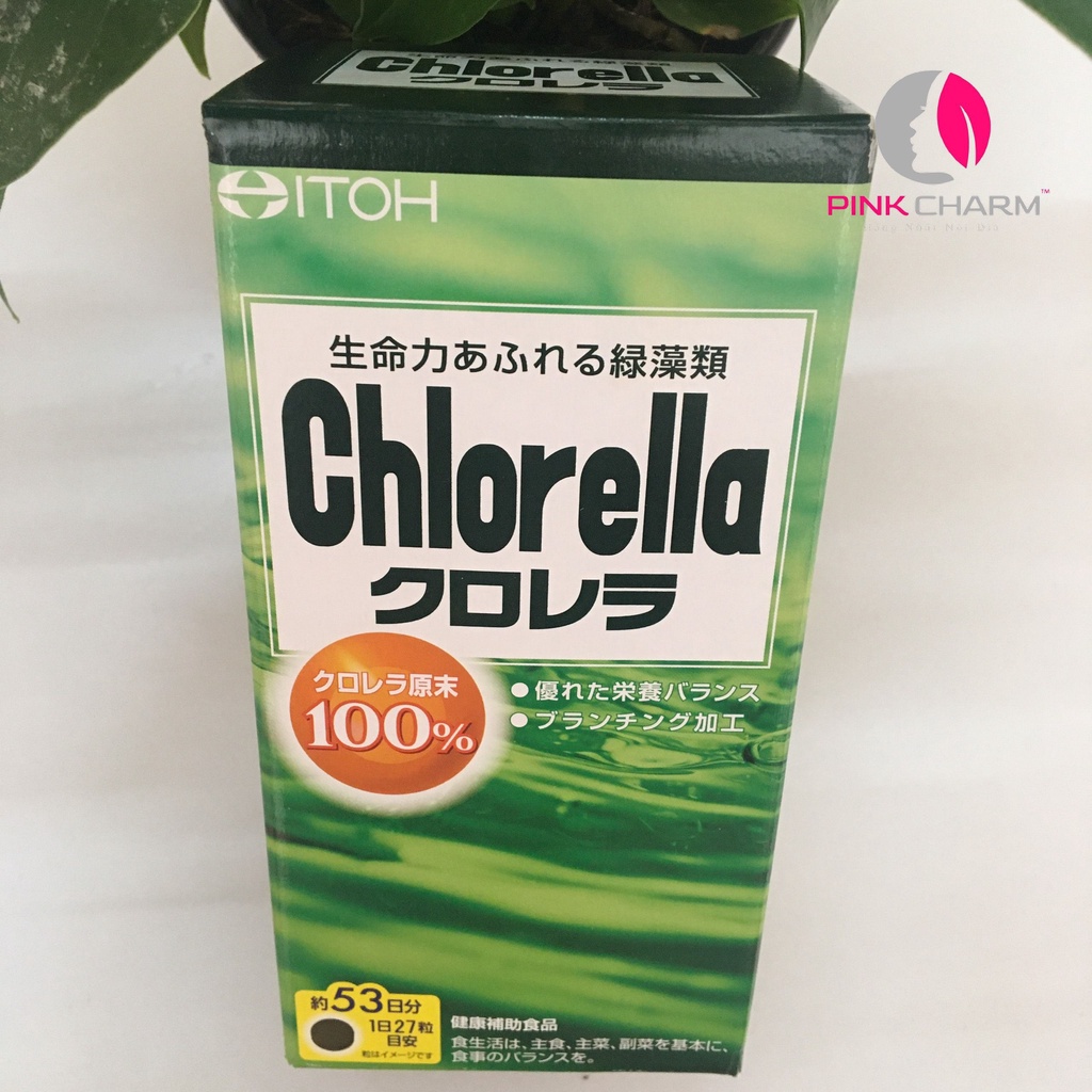 Thực phẩm chức năng ngăn bệnh tim mạch, mỡ máu tảo Chlorella Itoh 1440 viên Số 1 Nhật Bản