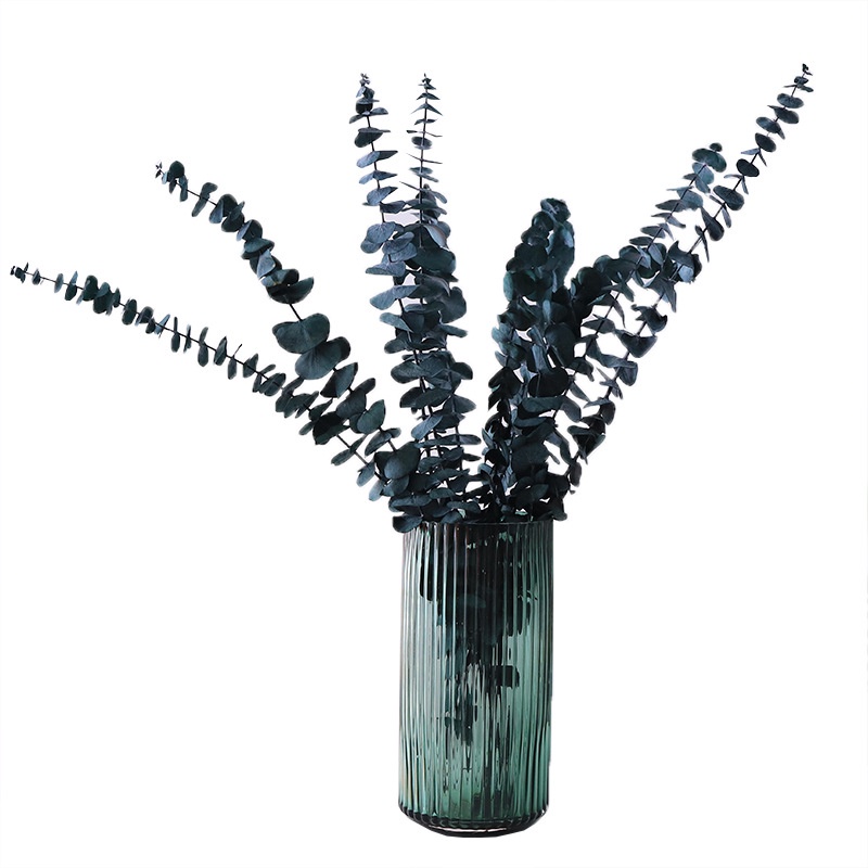 set túi giấy kèm cánh lá cây bạch đàn nhân tạo trang trí phòng phong cách bắc âu