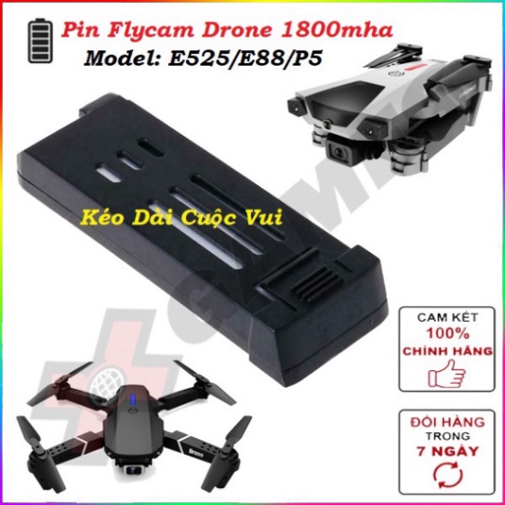 ⚡️Kéo Dài Thời Gian Bay⚡️ Pin Máy Bay Flycam  P5 pro, XT-6, L900 pro, E58, E525, L106, Kai one max, KY906