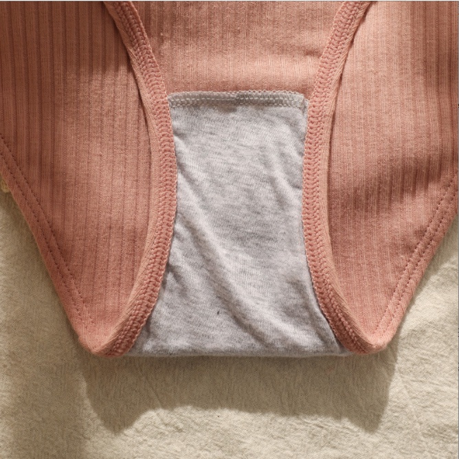 Quần Lót cotton Lưng Vừa Kháng Khuẩn Thoải Mái Thoáng Khí Phong Cách Hàn Quốc Cho Nữ