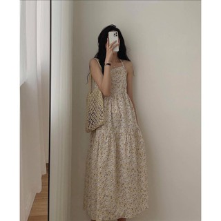 Váy hai dây hoa nhí váy 2s hoa babydoll siêu xinh