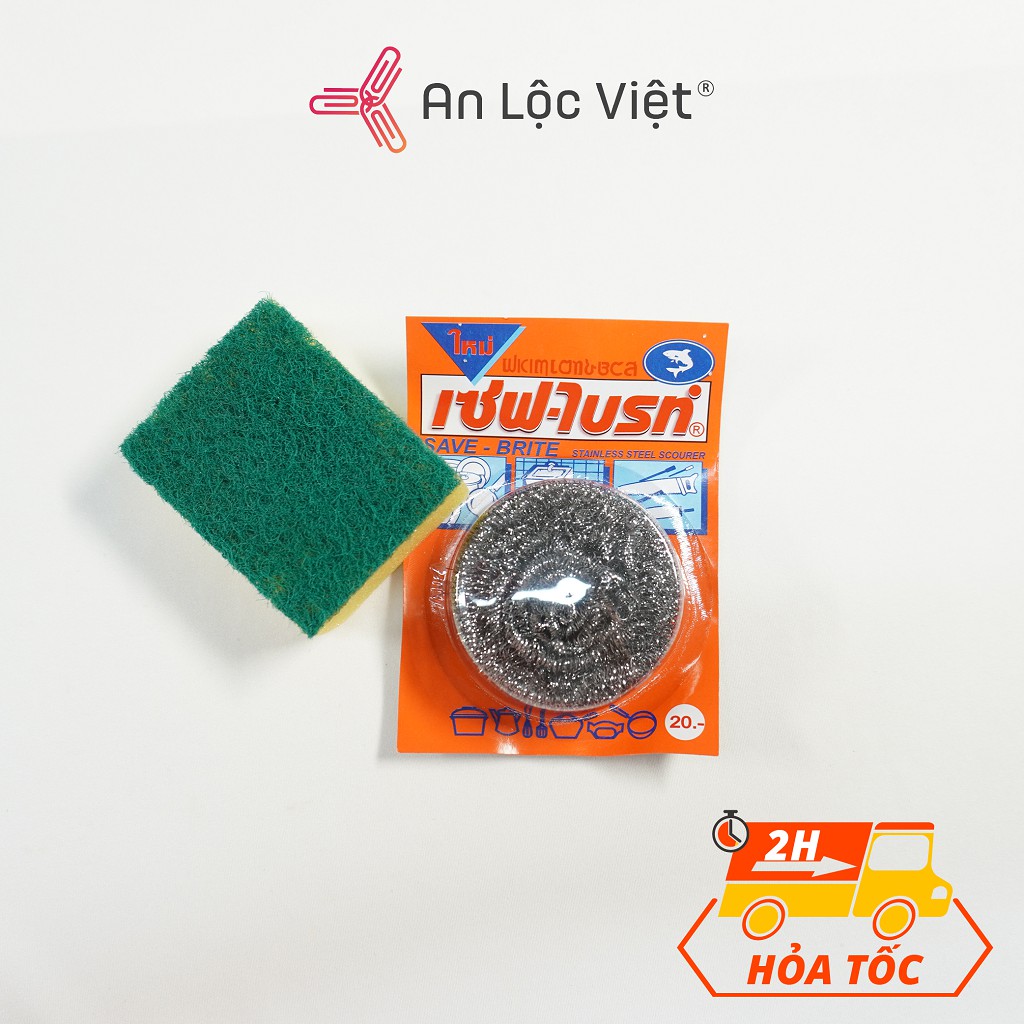 Combo 5 Miếng Mút rửa chén đa năng - 2 lớp xốp cứng và mềm